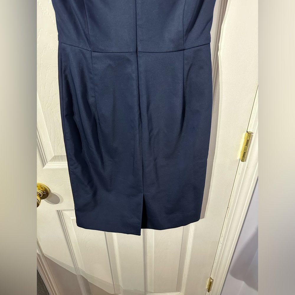 J. Crew Elegant Navy Blue Dress size 0 - Picture 12 of 16